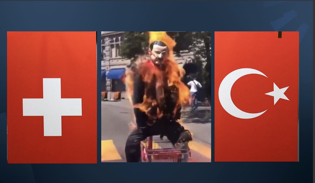 İsviçre’de Erdoğan'a benzetilen kukla yakıldı! Büyükelçisi Dışişleri'ne çağrıldı