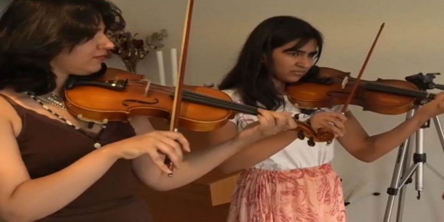Rojavalı müzisyen kız kardeşler büyük başarı öyküsüne imza attı
