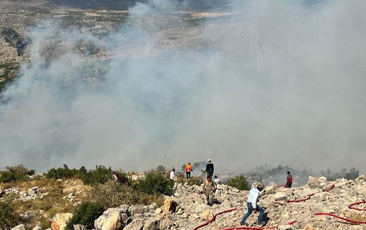 Diyarbakır'da orman yangını