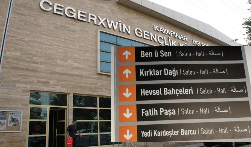 Diyarbakır’da ‘Kürtçe’siz tabelaya bir yenisi daha eklendi