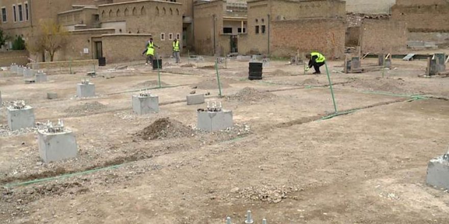 Tarihi Erbil Kalesi'nde restorasyon çalışması başlatıldı