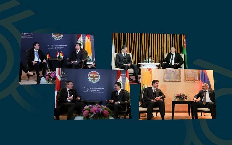 Başkan Neçirvan Barzani'nin Münih görüşmelerinde ikinci gün: Diplomatik dengenin korunması