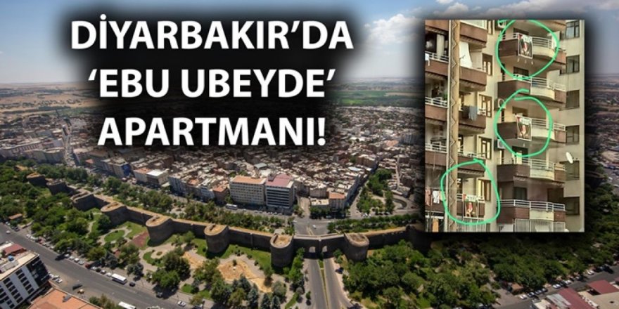 Diyarbakır'da Ebu Ubeyde Apartmanına HAMAS Pankartı