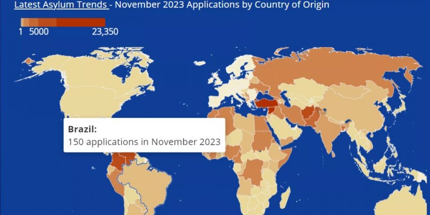 2023'te AB'ye iltica başvuruları 1 milyonu aştı, Türkiye'den başvurular yüzde 82 arttı