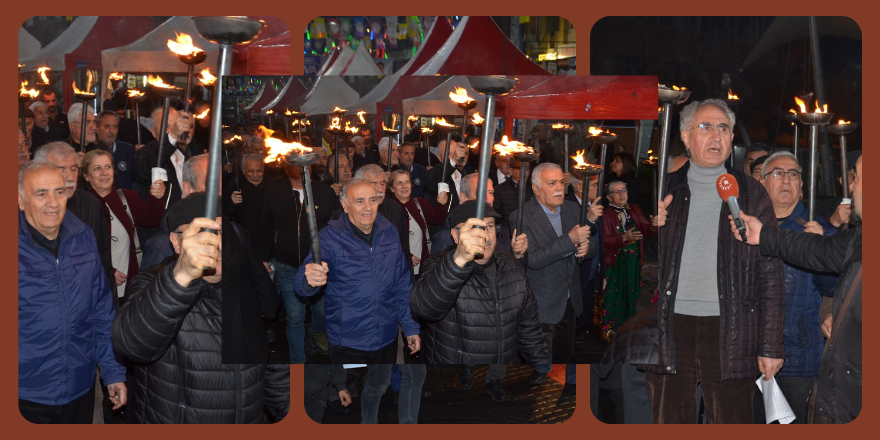 PSK, HAK-PAR, PWK Diyarbakır’da Meşaleli Yürüyüşle Newrozu Kutladılar