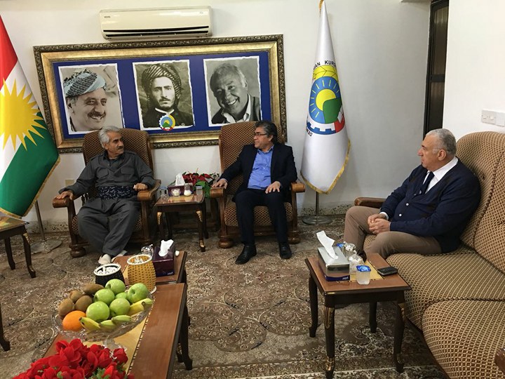 PAK Genel Başkanı Mustafa Özçelik PDK İran Genel Başkanı Mustafa Hicri’yi Ziyaret Etti