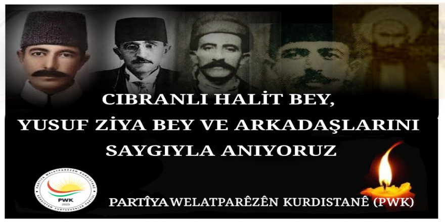 Cıbranlı Halit Bey, Yusuf Ziya Bey ve Arkadaşlarını Saygıyla Anıyoruz!
