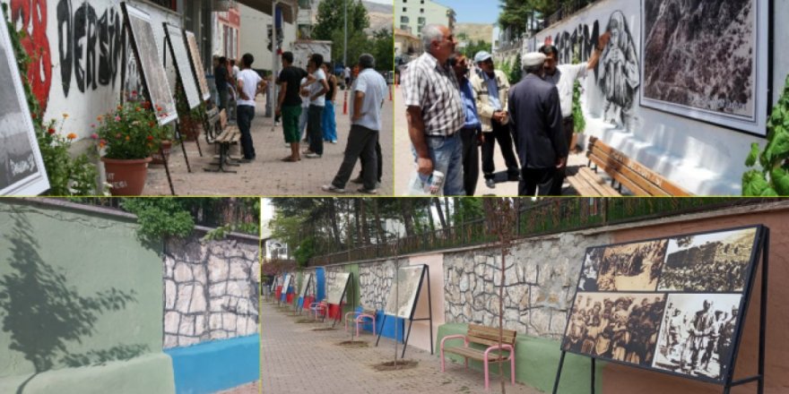 Kaymakamlık, Dersim 38 Duvar’ındaki katliama ait fotoğrafları kaldırdı