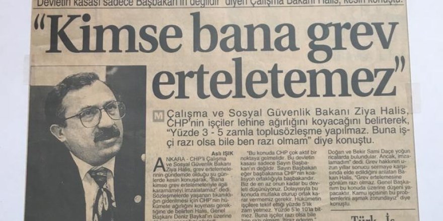 Devletin ölüm listesindeki bakan: Ziya Halis