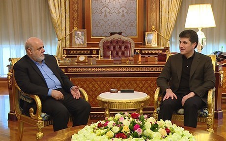 Başbakan Barzani ve İran büyükelçisini ağırladı