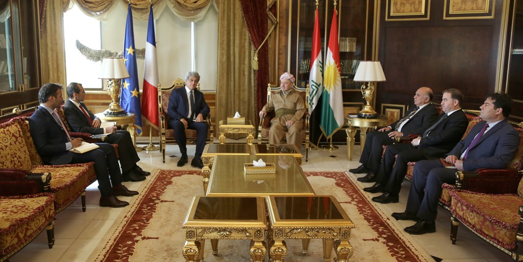 Fransa heyetinden Başkan Barzani'ye ziyaret