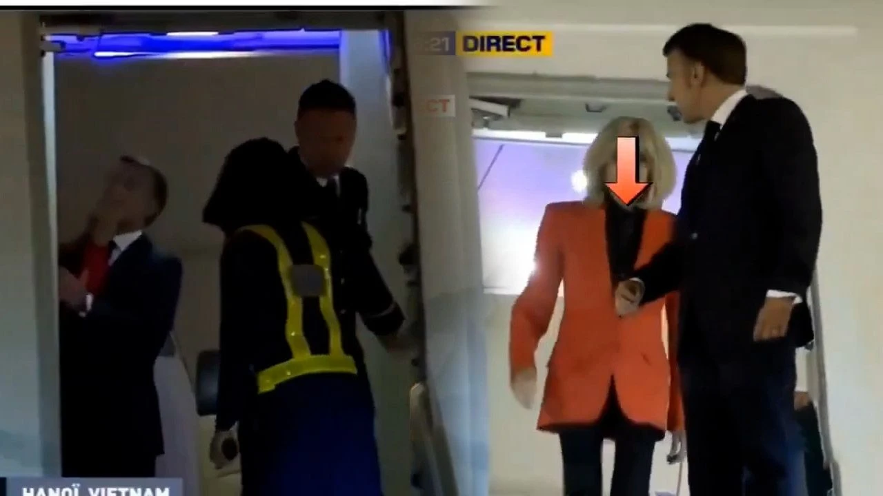 Dünyayı şok eden görüntü! Macron’a eşinden tokat