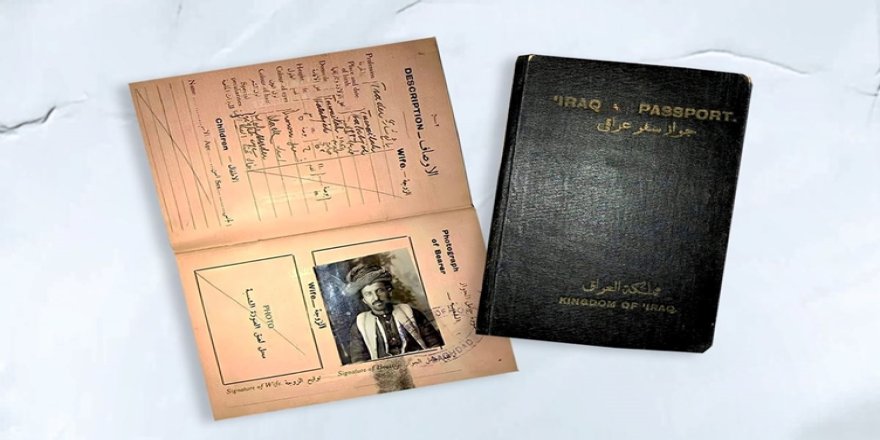 Bağdat’ta verilen 1928 tarihli pasaport, Halepçeli Kürt tüccara aitti