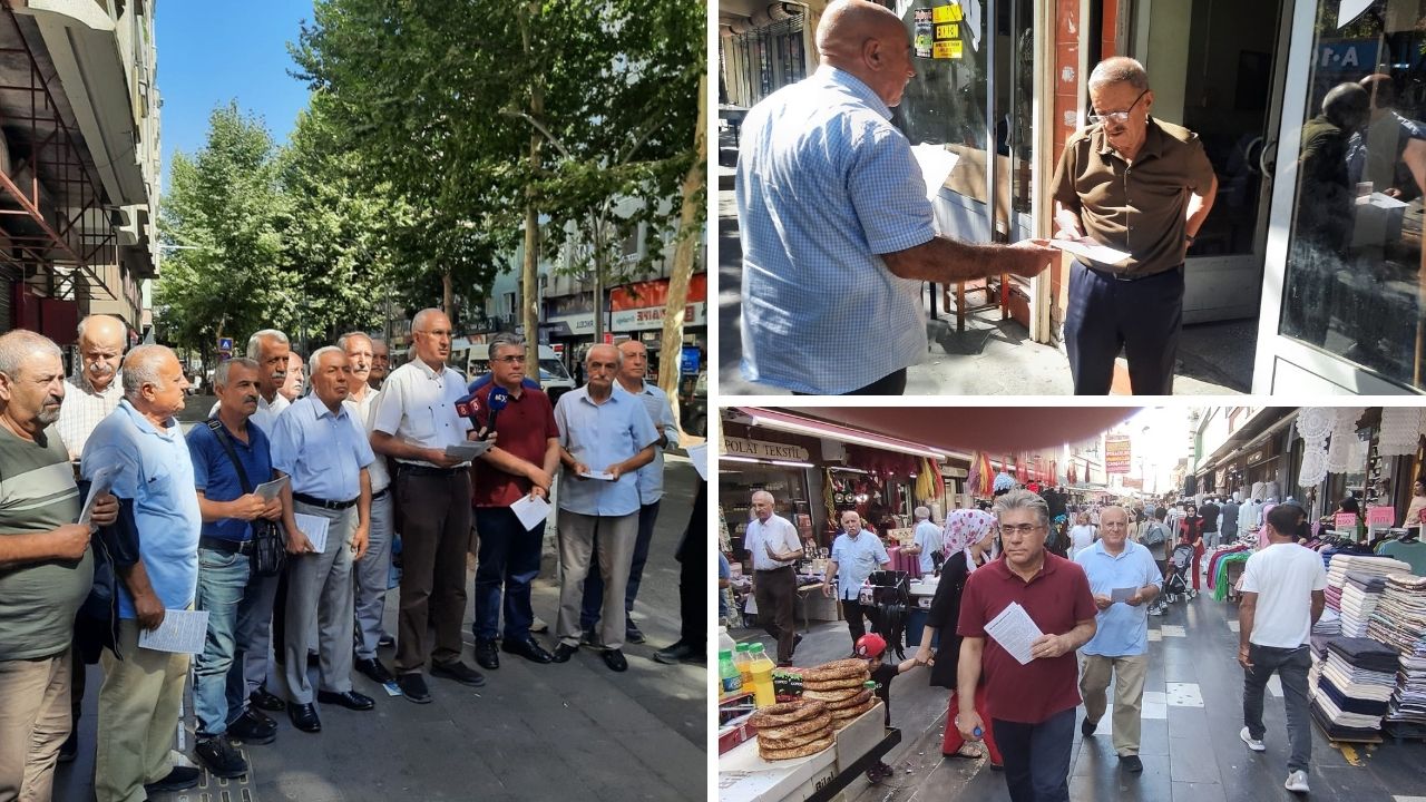 PWK Üyeleri Diyarbakır'da PWK’nin 2. Yıl Dönümü Bildirilerini Halka Dağıttılar