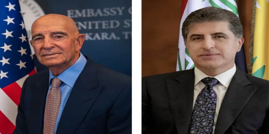 Neçirvan Barzani ve Thomas Barrack, Suriye’deki gelişmeleri görüştü