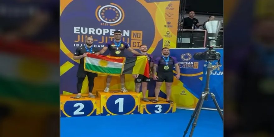 Kürt sporcu Avrupa Jiu-Jitsu şampiyonu oldu