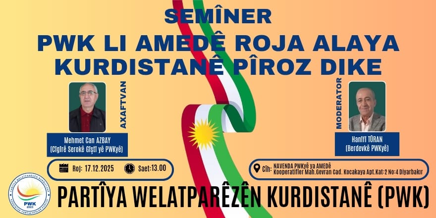 PWK, Diyarbakır, Mardin, Batman, Van ve İstanbul’da Kürdistan Bayrağı Günü’nü Kutluyor