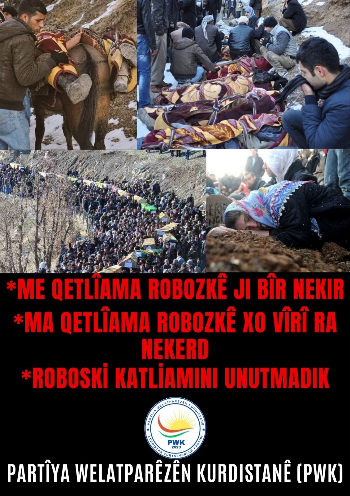 PWK: Roboski şehitleri, bizlere, ‘milli, demokratik işbirliğinizi gerçekleştirin’ diyorlar