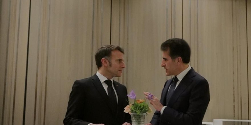 Neçirvan Barzani ile Macron görüştü: Bölgesel çatışmalar gündemde