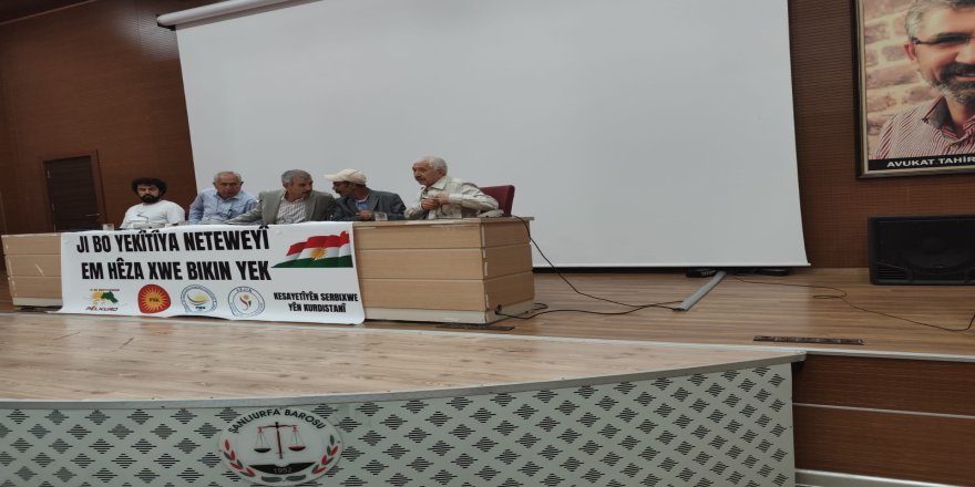PÊLKURD, PSK, PWK, VEJÎN, BAĞIMSIZ ŞAHSİYETLER URFA’DA BİR KONFERANS DÜZENLEDİLER