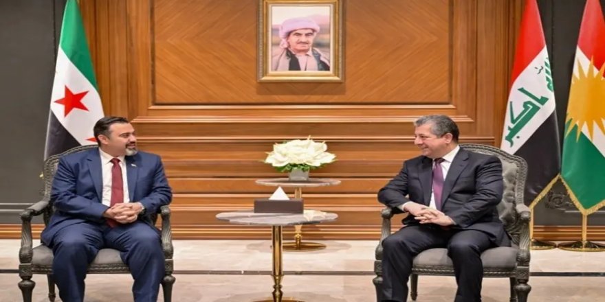 Mesrur Barzani, Suriye Eğitim Bakanı ve beraberindeki heyeti kabul etti