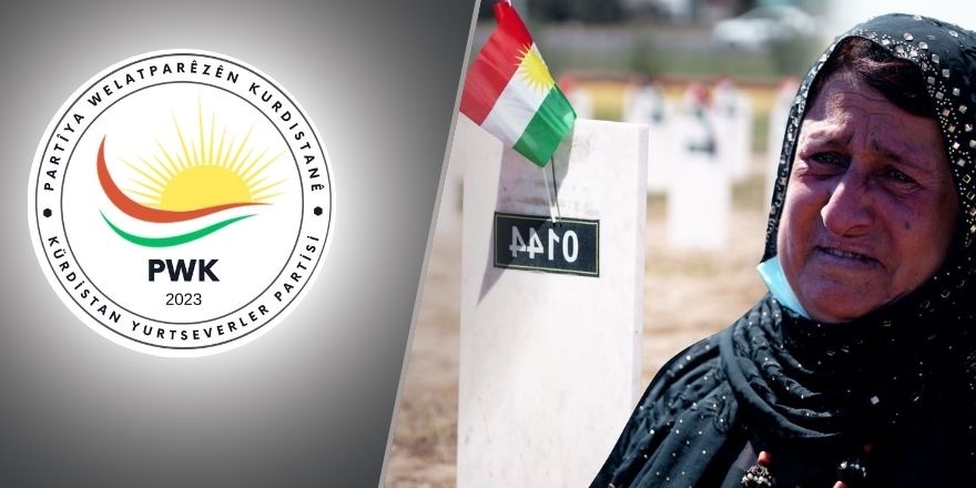 PWK: Barzaniler Enfali’nde katledilen 8000 şehidimizi saygıyla anıyoruz