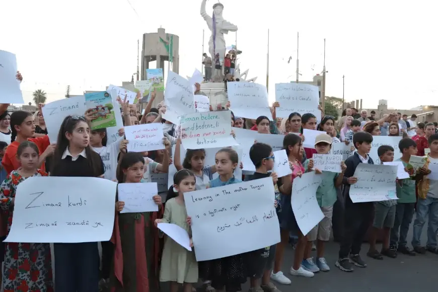 Kürtçenin haftada üç saatle sınırlandırılmasına karşı Rojava’nın 7 kentinde protesto