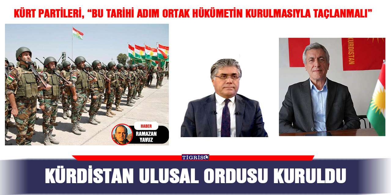 Kürdistan ulusal ordusu kuruldu
