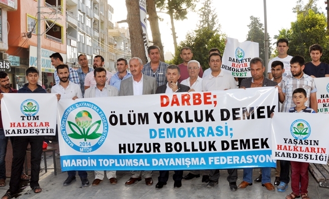 Mardin Federasyonu Darbe girişimini kınadı.