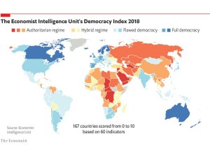 The Economist: Demokrasi endeksinde Türkiye 110. sırada