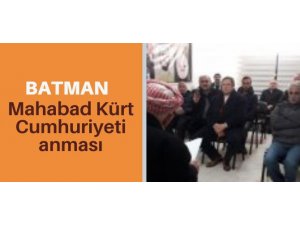 Batman PAK'ta Mahabad Kürt Cumhuriyeti anması