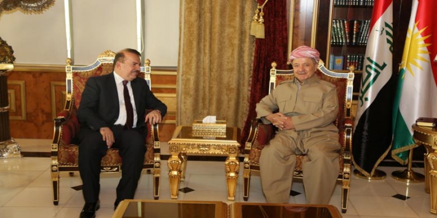 Mesud Barzani, Irak İçişleri Bakanı ile bir araya geldi