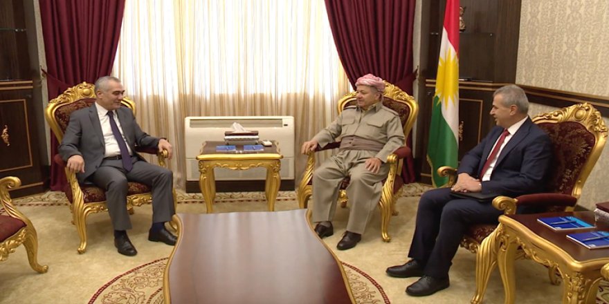 Mesud Barzani ENKS’yle görüştü