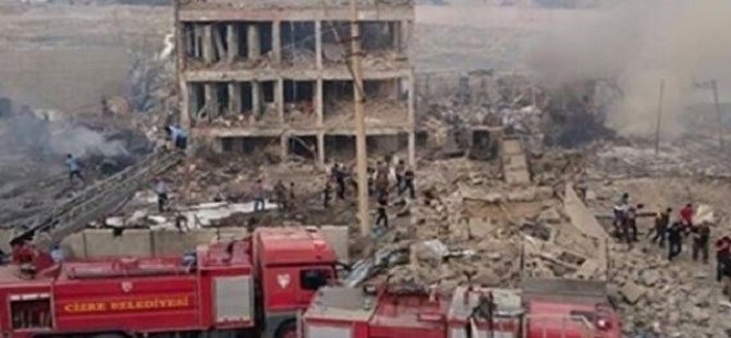 Cizre'de çevik kuvvet binasına bomba yüklü araçla saldırı: En az 8 polis hayatını kaybetti