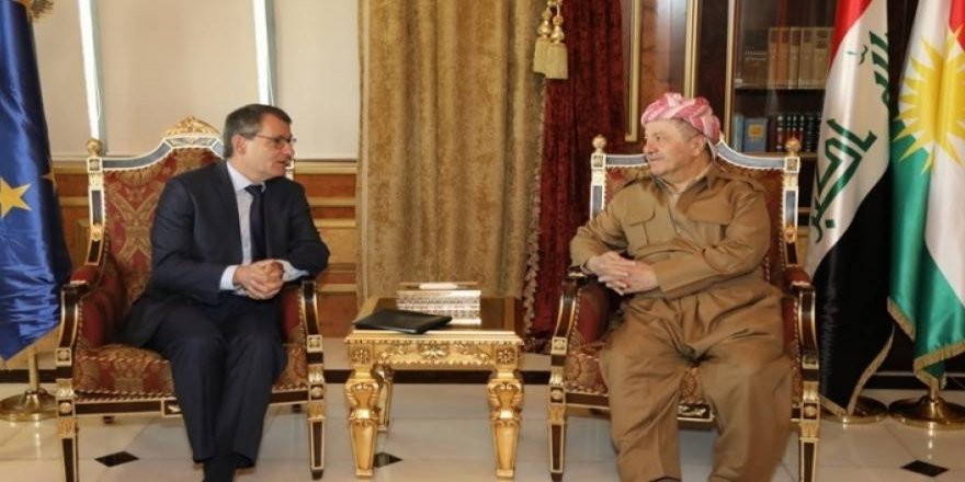 Başkan Barzani, AB Büyükelçisi ile Rojava'yı görüştü
