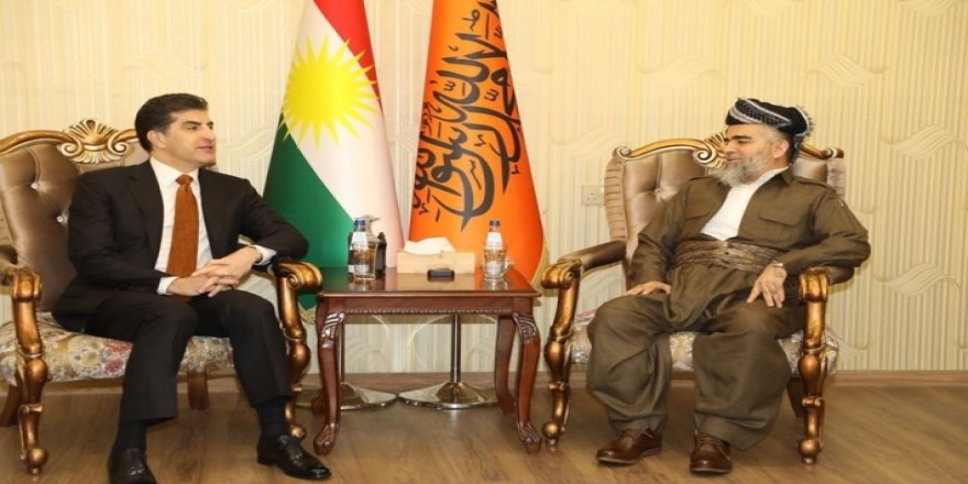 Kürdistan Bölgesi Başkanı Neçirvan Barzani Komel lideri ile görüştü