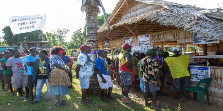 Bougainville Adası'nda halk, Papua Yeni Gine'den bağımsızlıktan yana oy kullandı