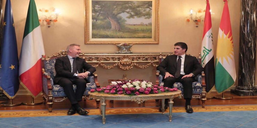 Başkan Neçirvan Barzani, İtalya Savunma Bakanı Guerini ile görüştü