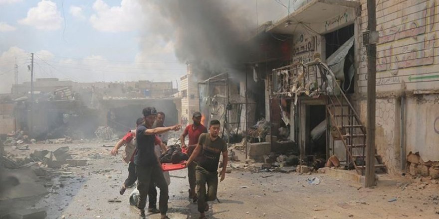 İdlib'de savaş sivilleri vuruyor: 17'si çocuk, 49 kişi öldürüldü