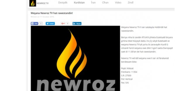 Newroz TV: Türkiye baskı yaptı, sinyalimiz kesildi