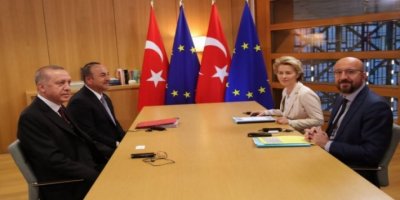 Times: Erdoğan, AB'yle yaptığı görüşmeyi terk etti