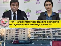 PAK: "Devlet Kürtleri tek yol olarak şiddete sürüklemek istiyor"