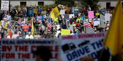 ABD'de karantina önlemlerine karşı protesto sürüyor