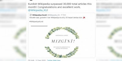 Vikipedia’da Kürtçe makale sayısı 30 bini aştı