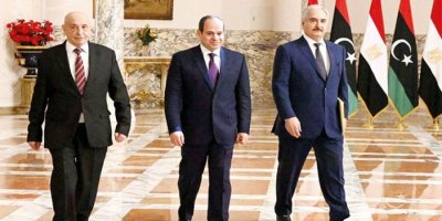 Sisi, Kahire’de Hafter ve Salih ile görüştü