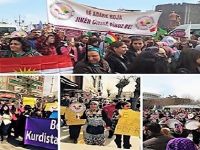 ''Yaşasın kadının özgürlüğü, Yaşasın Kürdistan'ın özgürlüğü''
