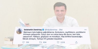AİHM’in “Tahliye edilsin” dediği Selahattin Demirtaş: Türkiye 5’li çeteden büyüktür  