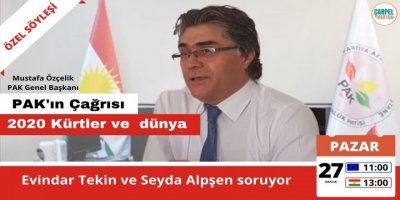 PAK Genel Başkanı Mustafa Özçelik, ÇARPEL MEDYA özel yayınına katılıyor