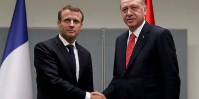 Erdoğan, Macron ile görüştü