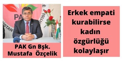 PAK Başkanı Özçelik: Erkek empati kurabilirse kadın özgürlüğü kolaylaşır